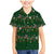 Ornaments on Green Snowy Background Family Matching Mermaid Dress and Hawaiian Shirt with Electric Guitars Santa Candy Canes - Wonder Print Shop