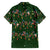 Ornaments on Green Snowy Background Family Matching Summer Maxi Dress and Hawaiian Shirt with Electric Guitars Santa Candy Canes - Wonder Print Shop
