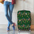 Ornaments on Green Snowy Background Luggage Cover with Electric Guitars Santa Candy Canes - Wonder Print Shop