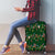 Ornaments on Green Snowy Background Luggage Cover with Electric Guitars Santa Candy Canes - Wonder Print Shop