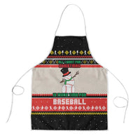Is More Time for Baseball Design Apron with Baseball Snowman All I Want for Christmas - Wonder Print Shop