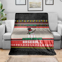 Is More Time for Baseball Design Blanket with Baseball Snowman All I Want for Christmas - Wonder Print Shop