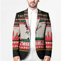 Is More Time for Baseball Design Blazer with Baseball Snowman All I Want for Christmas - Wonder Print Shop