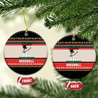 Is More Time for Baseball Design Ceramic Ornament with Baseball Snowman All I Want for Christmas - Wonder Print Shop