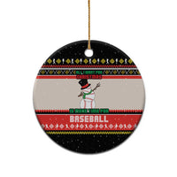 Is More Time for Baseball Design Ceramic Ornament with Baseball Snowman All I Want for Christmas - Wonder Print Shop