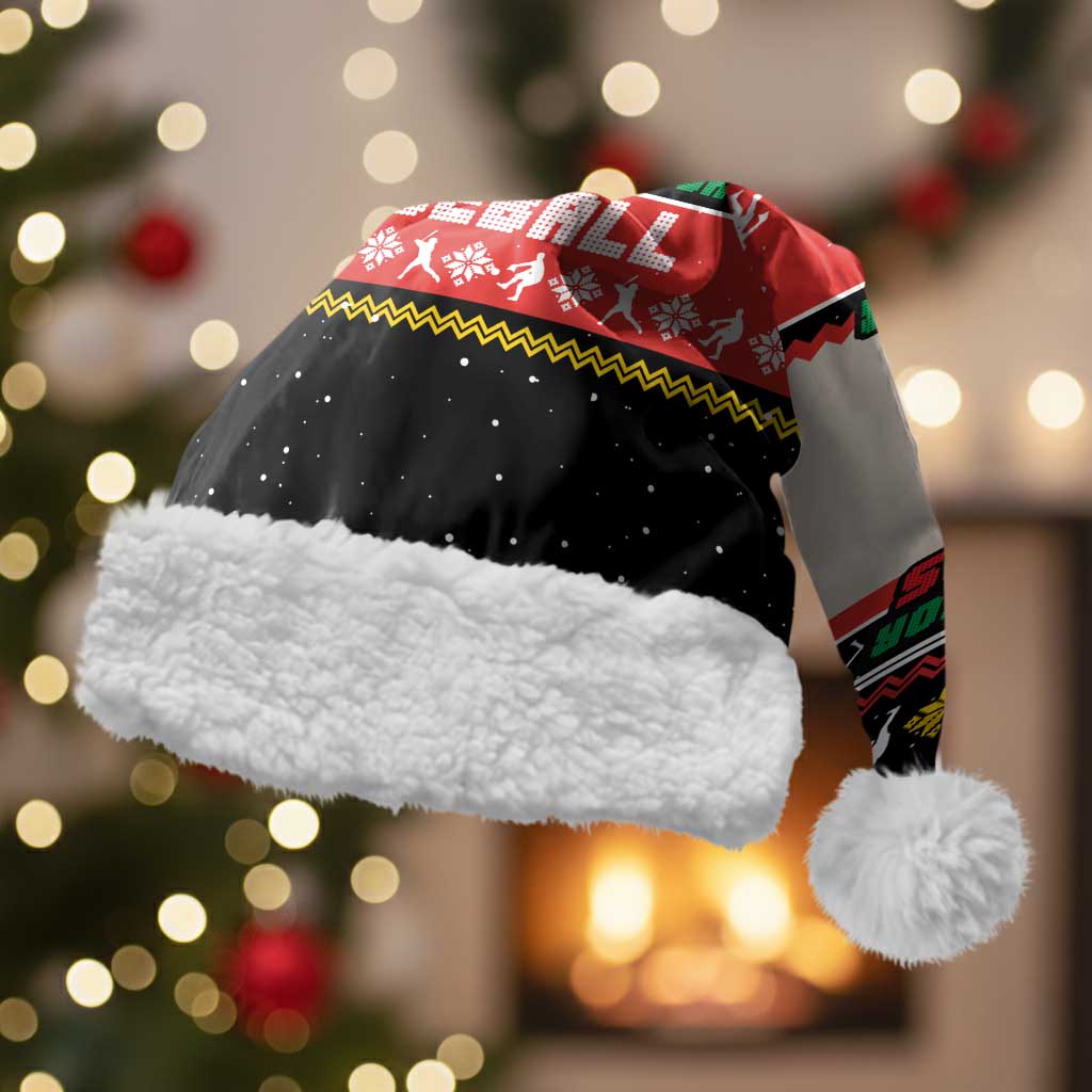 Is More Time for Baseball Design Christmas Santa Hat with Baseball Snowman All I Want for Christmas - Wonder Print Shop