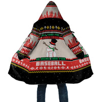 Is More Time for Baseball Design Cloak with Baseball Snowman All I Want for Christmas - Wonder Print Shop