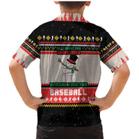 Is More Time for Baseball Design Family Matching Mermaid Dress and Hawaiian Shirt with Baseball Snowman All I Want for Christmas - Wonder Print Shop