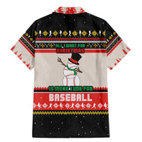 Is More Time for Baseball Design Family Matching Mermaid Dress and Hawaiian Shirt with Baseball Snowman All I Want for Christmas - Wonder Print Shop
