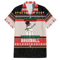 Is More Time for Baseball Design Family Matching Off The Shoulder Long Sleeve Dress and Hawaiian Shirt with Baseball Snowman All I Want for Christmas - Wonder Print Shop