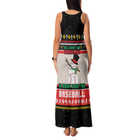 Is More Time for Baseball Design Family Matching Tank Maxi Dress and Hawaiian Shirt with Baseball Snowman All I Want for Christmas - Wonder Print Shop