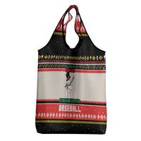 Is More Time for Baseball Design Grocery Bag with Baseball Snowman All I Want for Christmas - Wonder Print Shop