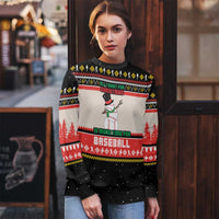 Is More Time for Baseball Design Ugly Christmas Sweater with Baseball Snowman All I Want for Christmas - Wonder Print Shop
