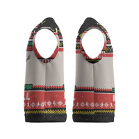 Is More Time for Baseball Design Christmas Knitted V-Neck Vest with Baseball Snowman All I Want for Christmas - Wonder Print Shop
