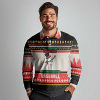 Is More Time for Baseball Design Long Sleeve Polo Shirt with Baseball Snowman All I Want for Christmas - Wonder Print Shop