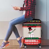 Is More Time for Baseball Design Luggage Cover with Baseball Snowman All I Want for Christmas - Wonder Print Shop