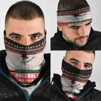 Is More Time for Baseball Design Neck Gaiter with Baseball Snowman All I Want for Christmas - Wonder Print Shop