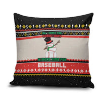 Is More Time for Baseball Design Pillow Cover with Baseball Snowman All I Want for Christmas - Wonder Print Shop