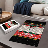Is More Time for Baseball Design Puzzle with Baseball Snowman All I Want for Christmas - Wonder Print Shop