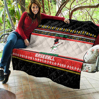 Is More Time for Baseball Design Quilt with Baseball Snowman All I Want for Christmas - Wonder Print Shop