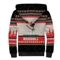 Is More Time for Baseball Design Sherpa Hoodie with Baseball Snowman All I Want for Christmas - Wonder Print Shop