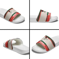 Is More Time for Baseball Design Slide Sandals with Baseball Snowman All I Want for Christmas - Wonder Print Shop