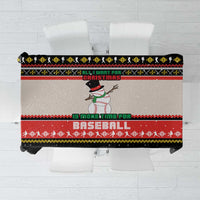 Is More Time for Baseball Design Tablecloth with Baseball Snowman All I Want for Christmas - Wonder Print Shop