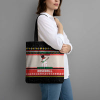 Is More Time for Baseball Design Tote Bag with Baseball Snowman All I Want for Christmas - Wonder Print Shop