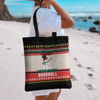 Is More Time for Baseball Design Tote Bag with Baseball Snowman All I Want for Christmas - Wonder Print Shop