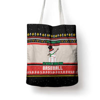 Is More Time for Baseball Design Tote Bag with Baseball Snowman All I Want for Christmas - Wonder Print Shop