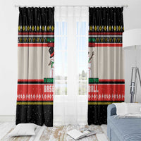 Is More Time for Baseball Design Window Curtain with Baseball Snowman All I Want for Christmas - Wonder Print Shop