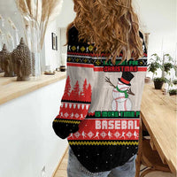 Is More Time for Baseball Design Women Casual Shirt with Baseball Snowman All I Want for Christmas - Wonder Print Shop