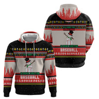 Is More Time for Baseball Design Zip Hoodie with Baseball Snowman All I Want for Christmas - Wonder Print Shop