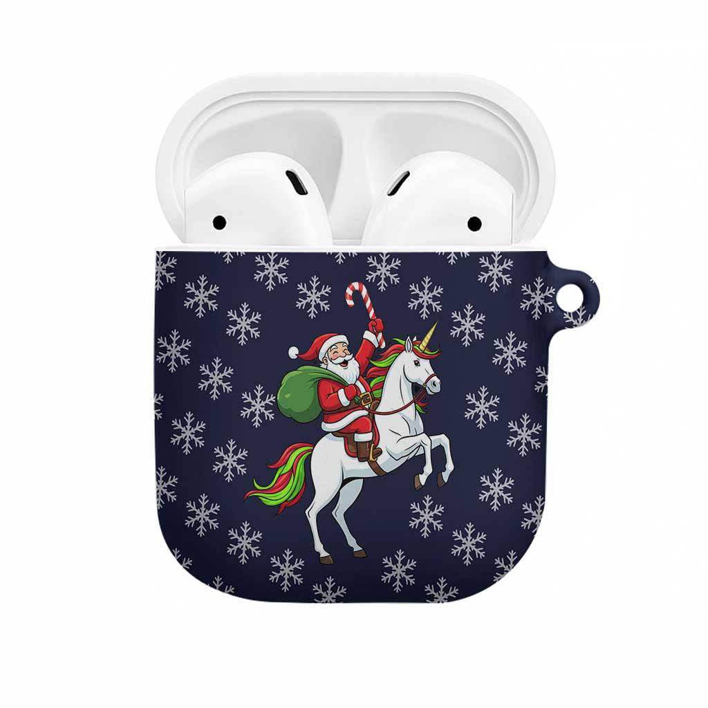 Horse And Santa Claus Christmas Christmas AirPods Case Xmas Holiday Patterns - Wonder Print Shop