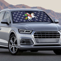 Horse And Santa Claus Christmas Christmas Auto Sun Shade Xmas Holiday Patterns - Wonder Print Shop