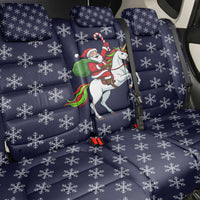 Horse And Santa Claus Christmas Christmas Back Car Seat Cover Xmas Holiday Patterns - Wonder Print Shop