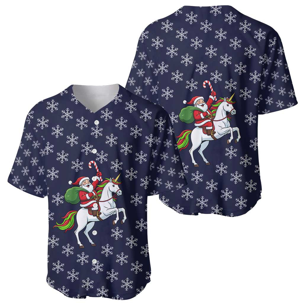 Horse And Santa Claus Christmas Christmas Baseball Jersey Xmas Holiday Patterns - Wonder Print Shop