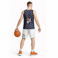 Horse And Santa Claus Christmas Christmas Basketball Jersey Xmas Holiday Patterns - Wonder Print Shop