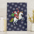 Horse And Santa Claus Christmas Christmas Canvas Wall Art Xmas Holiday Patterns - Wonder Print Shop