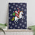 Horse And Santa Claus Christmas Christmas Canvas Wall Art Xmas Holiday Patterns - Wonder Print Shop