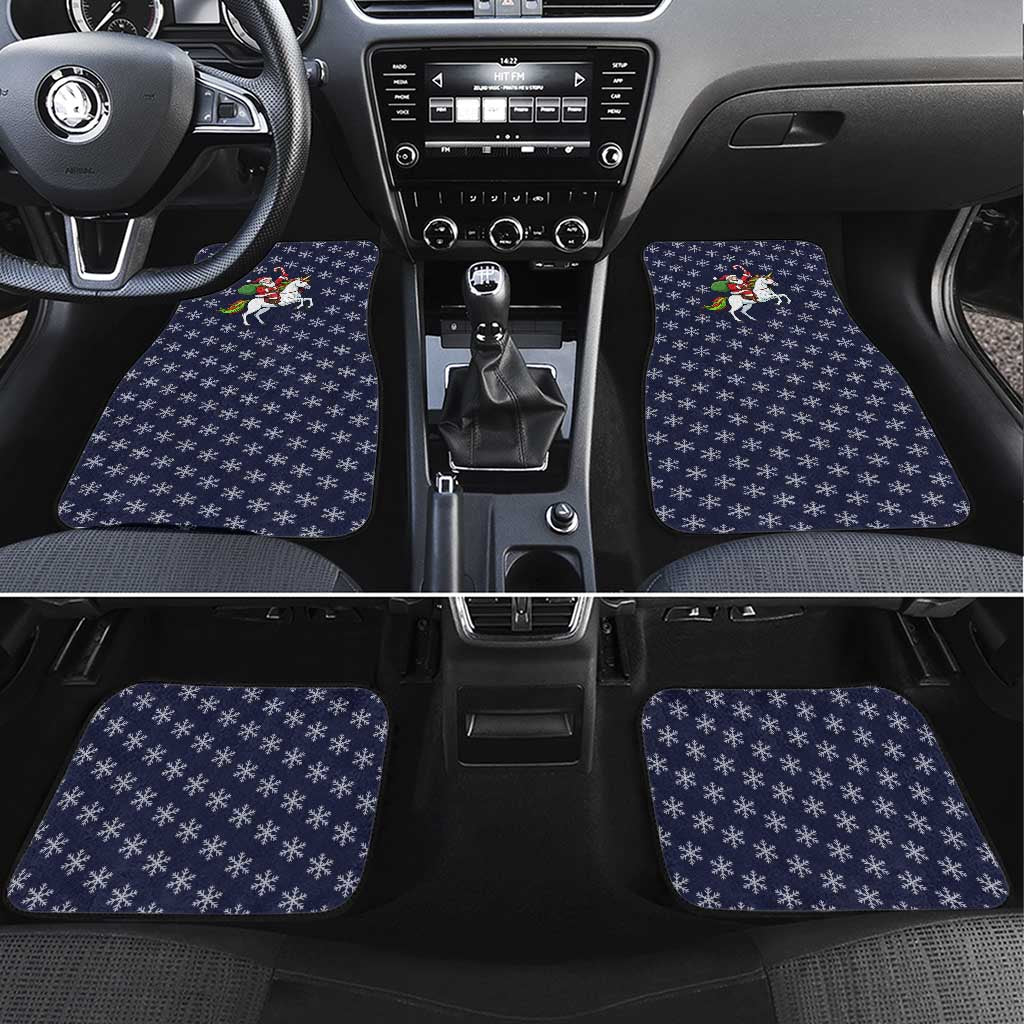 Horse And Santa Claus Christmas Christmas Car Mats Xmas Holiday Patterns - Wonder Print Shop