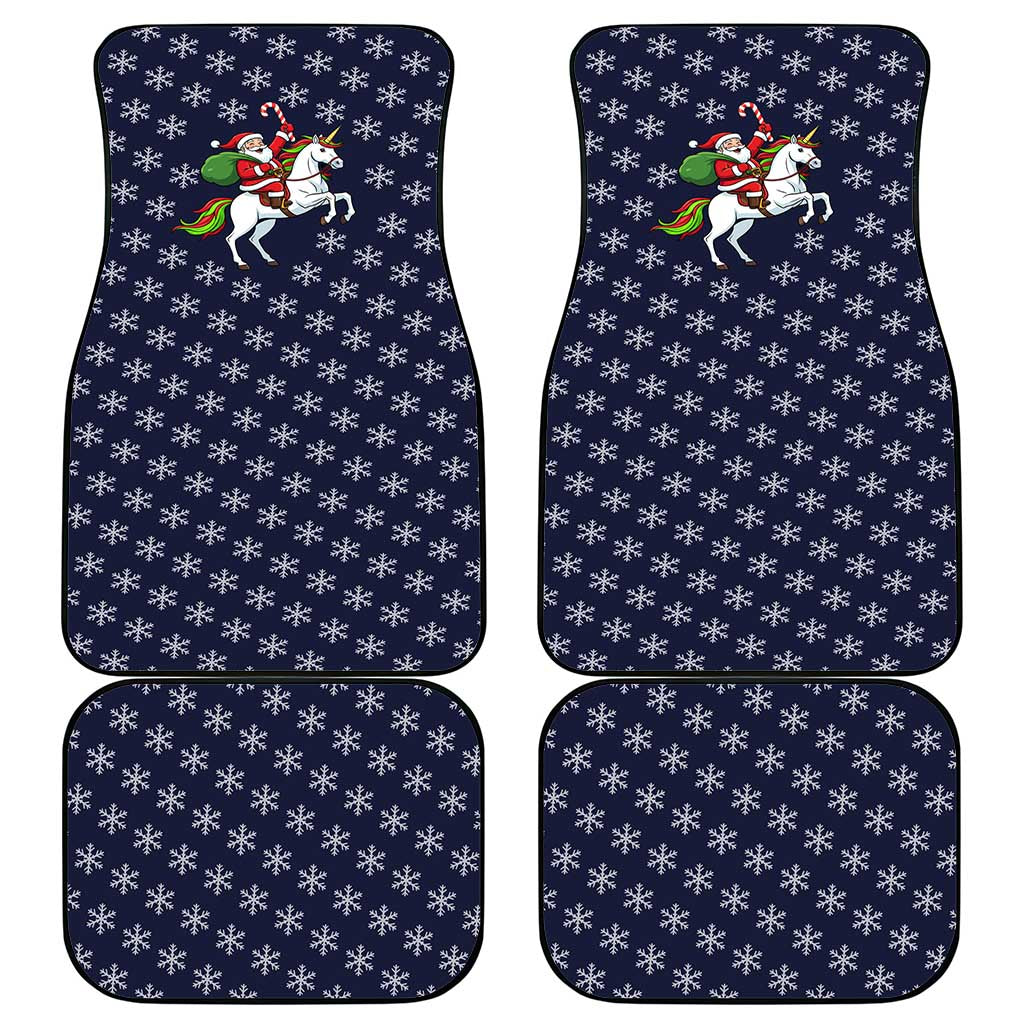 Horse And Santa Claus Christmas Christmas Car Mats Xmas Holiday Patterns - Wonder Print Shop
