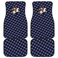 Horse And Santa Claus Christmas Christmas Car Mats Xmas Holiday Patterns - Wonder Print Shop