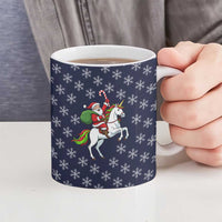 Horse And Santa Claus Christmas Christmas Ceramic Mug Xmas Holiday Patterns - Wonder Print Shop