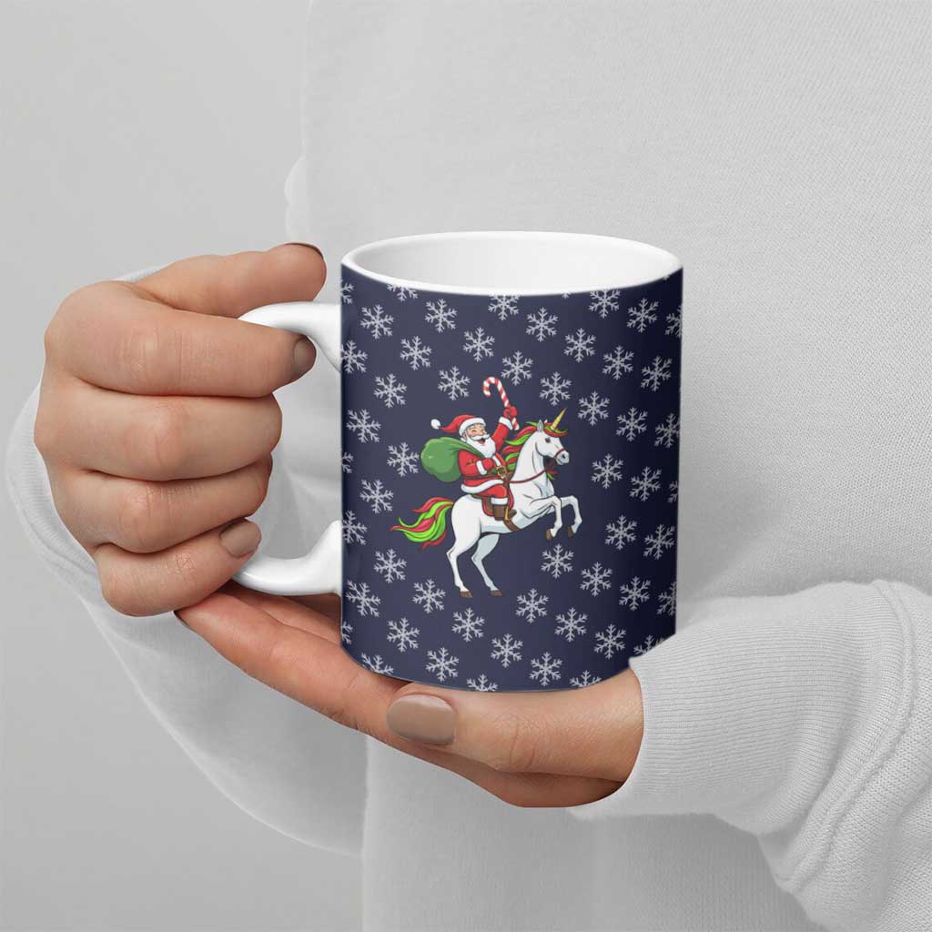Horse And Santa Claus Christmas Christmas Ceramic Mug Xmas Holiday Patterns - Wonder Print Shop
