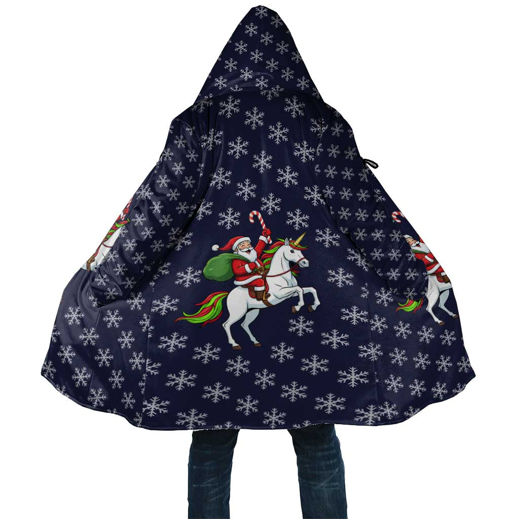 Horse And Santa Claus Christmas Christmas Cloak Xmas Holiday Patterns - Wonder Print Shop