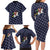 Horse And Santa Claus Christmas Christmas Family Matching Long Sleeve Bodycon Dress and Hawaiian Shirt Xmas Holiday Patterns - Wonder Print Shop
