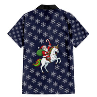 Horse And Santa Claus Christmas Christmas Family Matching Mermaid Dress and Hawaiian Shirt Xmas Holiday Patterns - Wonder Print Shop