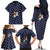 Horse And Santa Claus Christmas Christmas Family Matching Off The Shoulder Long Sleeve Dress and Hawaiian Shirt Xmas Holiday Patterns - Wonder Print Shop