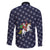Horse And Santa Claus Christmas Christmas Family Matching Off The Shoulder Long Sleeve Dress and Hawaiian Shirt Xmas Holiday Patterns - Wonder Print Shop